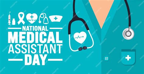 Premium Vector | National Medical Assistant Day background or banner ...