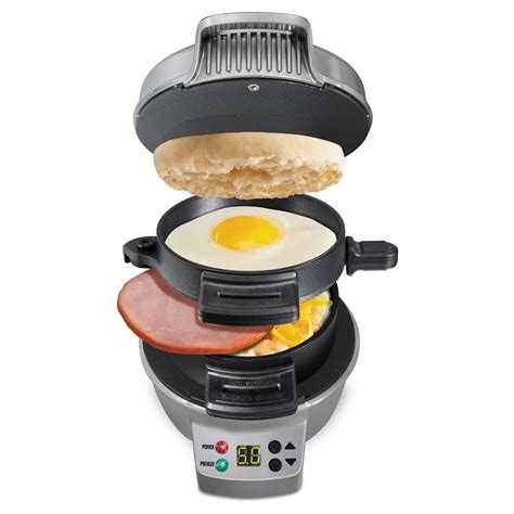 Hamilton Beach Breakfast Sandwich Maker with Timer - Dark Gray - 25478 ...