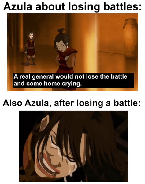 Make up your mind Azula. Is crying after a defeat permitted or not? : r ...