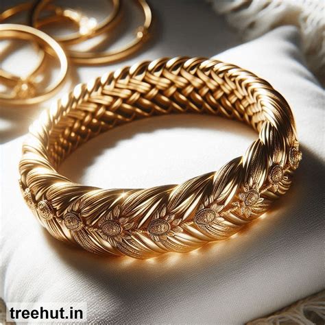 Braided Gold Bangle Design Ideas, Jewelry Design Ideas