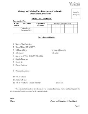 Fillable Online dgm uk gov Interview Form 5 Fax Email Print - pdfFiller