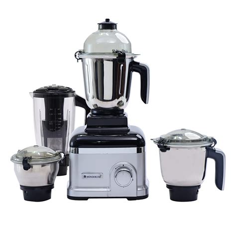 Buy Wonderchef Sumo 1000W Mixer Grinder | 3 Stainless Steel Jars with ...