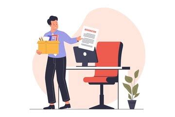 Job resignation vector illustration | Premium Vector