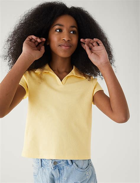 Buy Cotton Rich Ribbed T-Shirt at Marks & Spencer