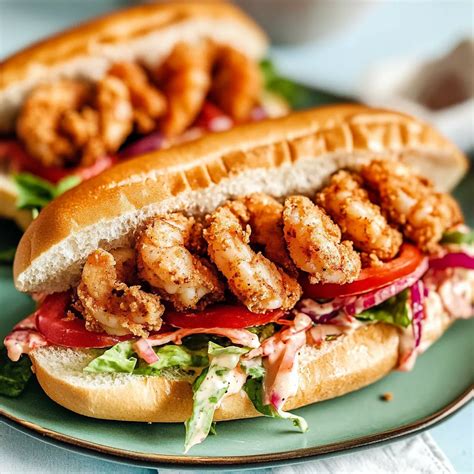 Quick and Easy Shrimp Po Boy Sandwich Recipe - bakeitgood.com