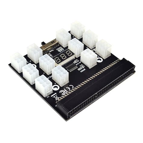 Buy PCI-E 12X6Pin Power Supply Breakout Board Adapter Converter 12V for ...