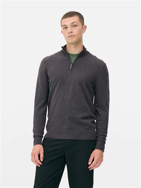 Men's Half Zip Jumpers | Quarter Zip Jumpers | Primark UK