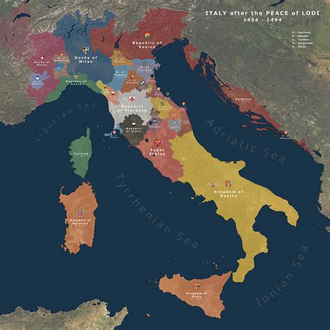 Mapa Del Renacimiento Italiano Historia De Italia Wikiwand