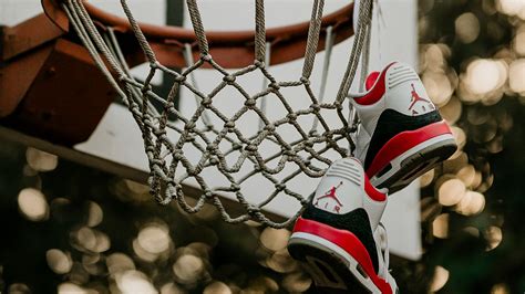 Download wallpaper 1920x1080 basketball hoop, sneakers, net, shield ...