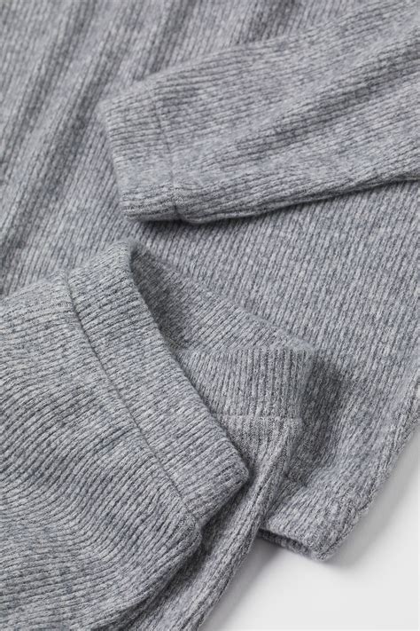 2-piece viscose-blend set - Grey marl - Kids | H&M IN