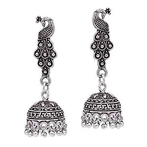 V L IMPEX Peacock Theme Stud Latest Fashion Jhumka Earrings For girls ...