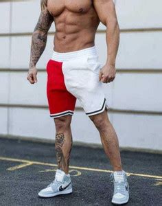 Lripsome Color Block Men Red Sports Shorts - Buy Lripsome Color Block ...