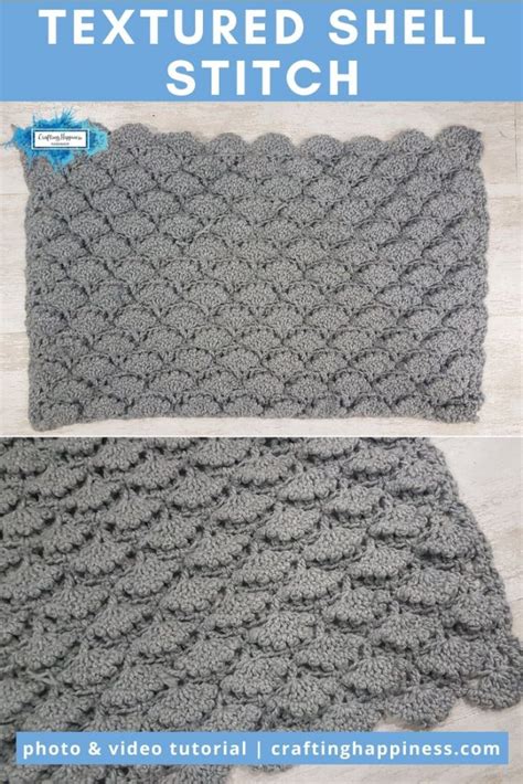 Image result for Shell Textured Crochet Stitch Pattern