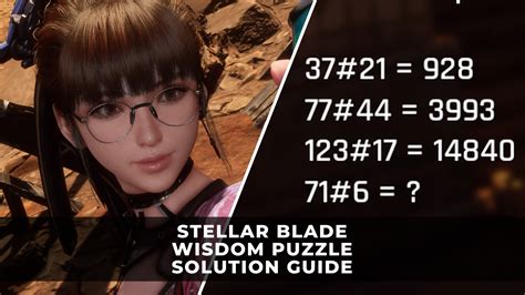 Stellar Blade | Wisdom Puzzle Solution Guide - KeenGamer