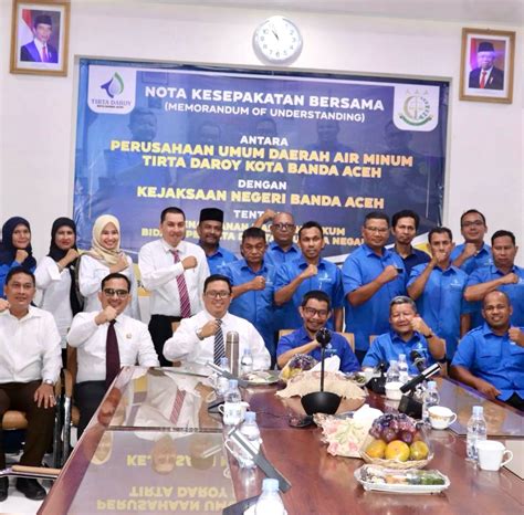 Perumdam Tirta Daroy dan Kejaksaan Negeri Banda Aceh Tanda Tangan MoU ...