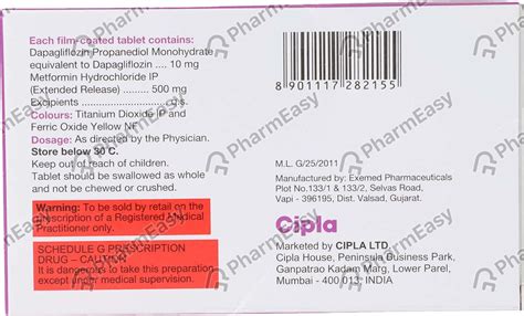 Buy Dapasach M 10/500mg Strip Of 10 Tablets Online at Flat 15% OFF ...