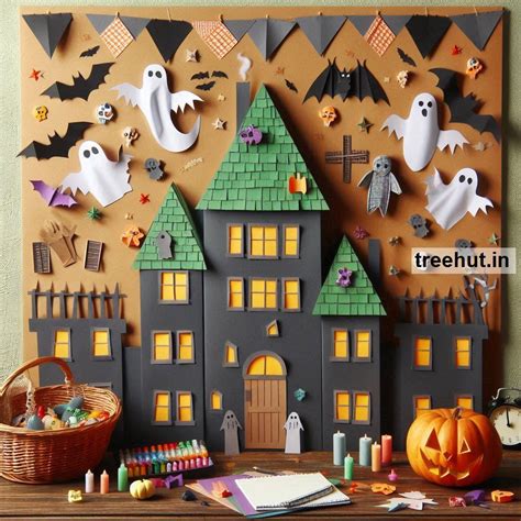Halloween Haunted House Bulletin Board Ideas and Classroom Activity ...