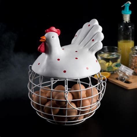 Rooster Basket | Rooster Egg Basket – The Artment