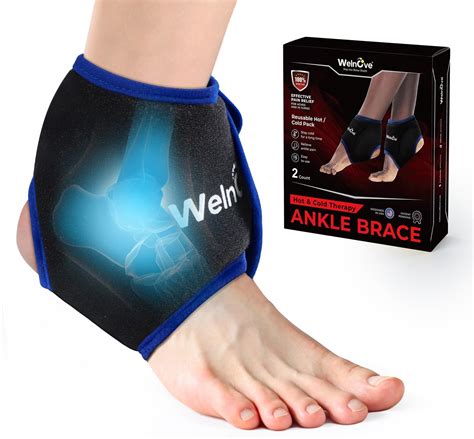 Amazon.com: REVIX XL Ankle Ice Pack Wrap for Swelling and Cold Pack ...