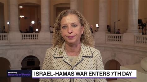Watch Rep. Schultz on Israel-Hamas War - Bloomberg