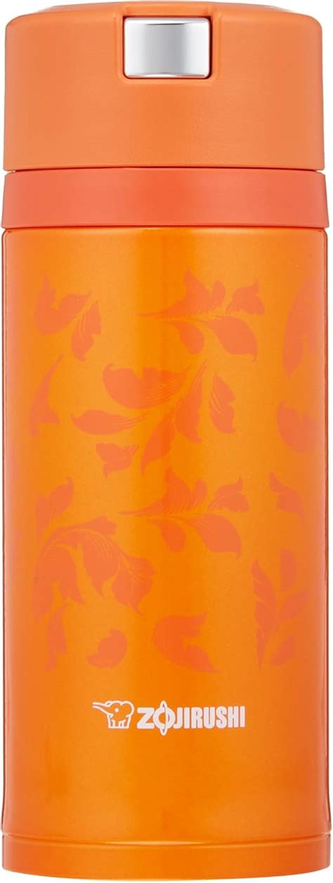 Buy Zojirushi Water Bottle Stainless Steel Mug 360ml Vivid Orange Quick ...