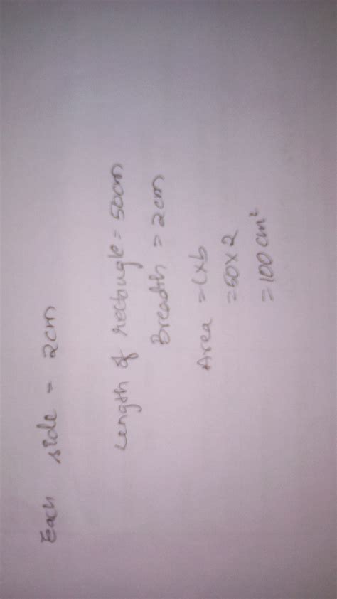 25 squares each of perimeter 8 cm are placed adjacent to each other to ...