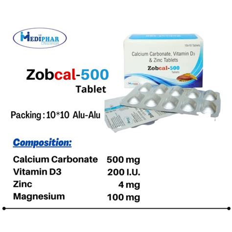 ZOBCAL-500 TABLETS Mediphar Lifesciences Pvt Ltd