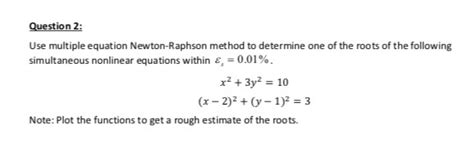 Image result for Newton-Raphson Method for Multiple Equation S