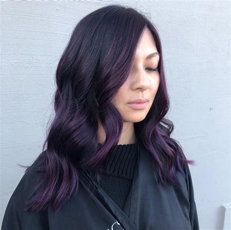 21 Envy-Inducing Dark Purple Hair Color Ideas to Consider | Dark purple ...