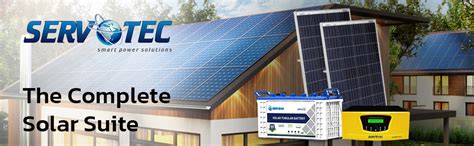 Servotech Solar Solution Combo for Home & Office with 1kW PCU 12 Volt ...