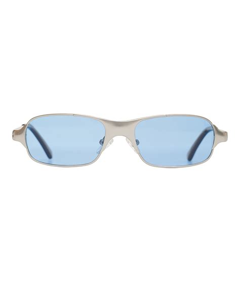 BRU Eyewear Aitken Rectangle Sunglasses in Sky | FWRD