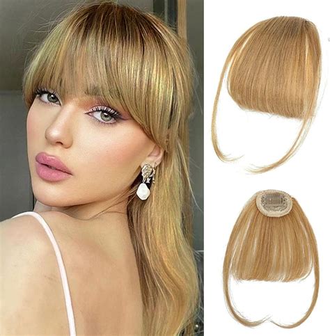 Amazon.com : Kikone Clip in Bangs Bangs Hair 100% Real Human Hair Bangs ...