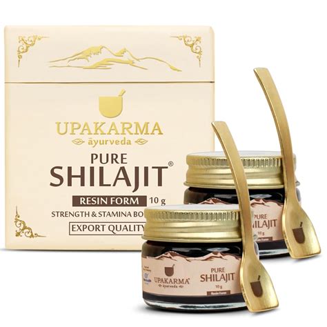 UPAKARMA Original Alkaline Shilajit/Shilajeet Resin 10g with Fulvic ...