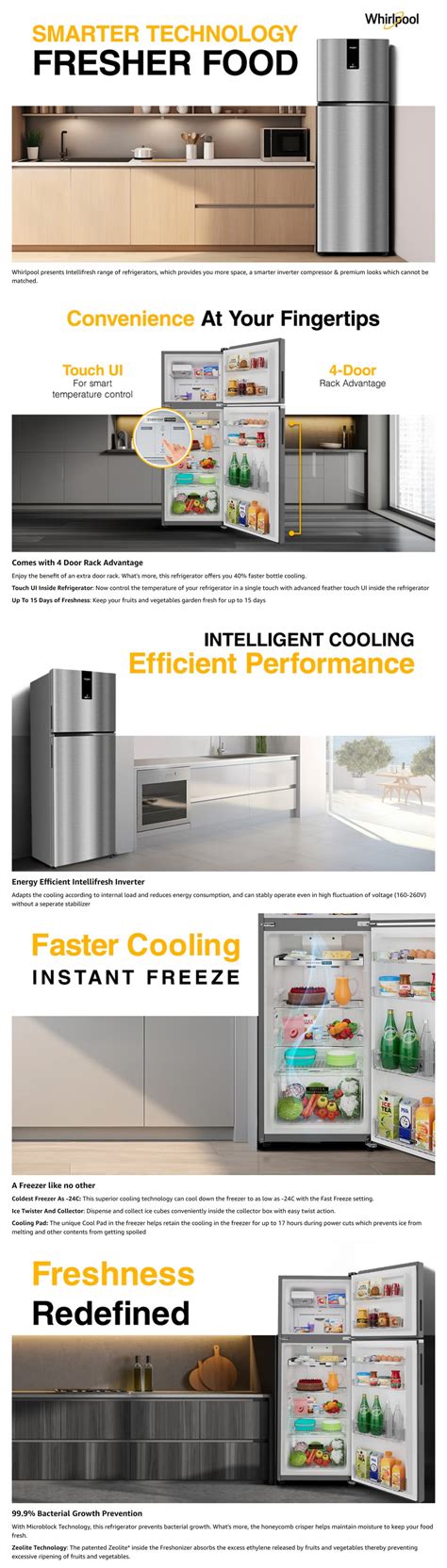Refrigerators :: Whirlpool :: Whirlpool Frost Free Double Door ...