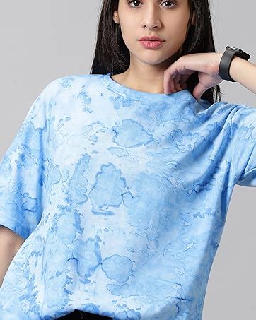 Buy RodZen Oversized Loose Fit Cotton Round Neck Boat Printed T-Shirt ...