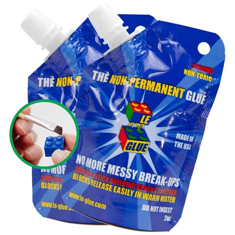 Buy Temporary Glue 2 Pack | Non-Permanent Clear Adhesive for Plastic ...