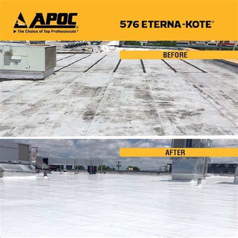 APOC 576 4.75-gallon White Silicone Reflective Roof Coating ( Lifetime ...