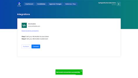 Integration of SpringVerify with Workable