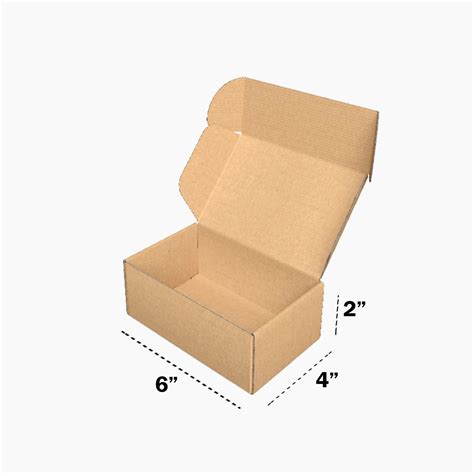 6 x 4 x 2 inch (ID) 3ply Tuck in Mailer Boxes - Brown – Packnest