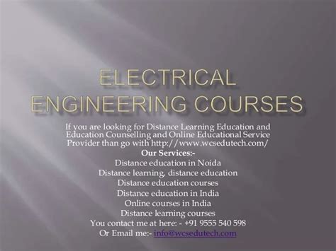 Image result for Distance Learning Electrical Engineering