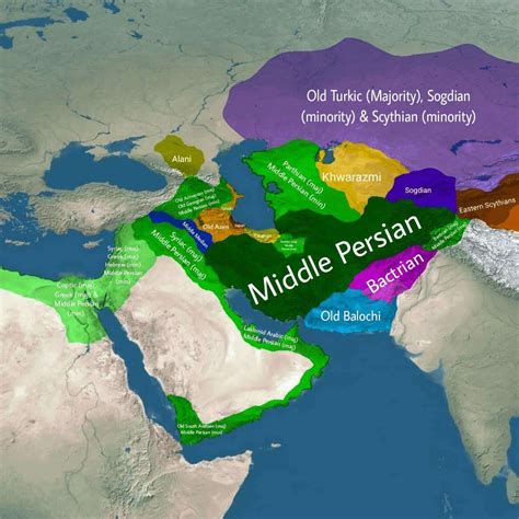 Languages of the Middle East and surrounding areas prior to the Islamic ...