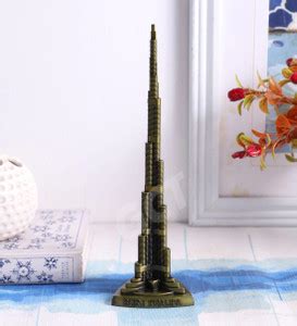 GCT Dubai Burj Khalifa Souvenir Gold Metal Statue Sculpture (SH-76-12cm ...