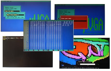 MicroVGA conio Text User Interface Library