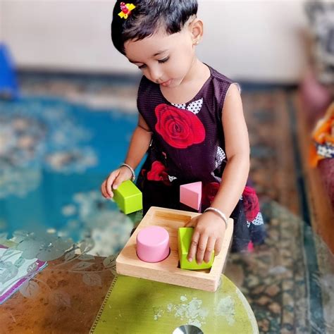 Big Square Shape Matching Puzzle – Channapatna Toys