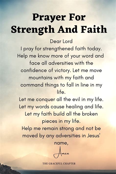 Prayer for Strength and Faith | Quotes, Prayer quotes, Faith quotes