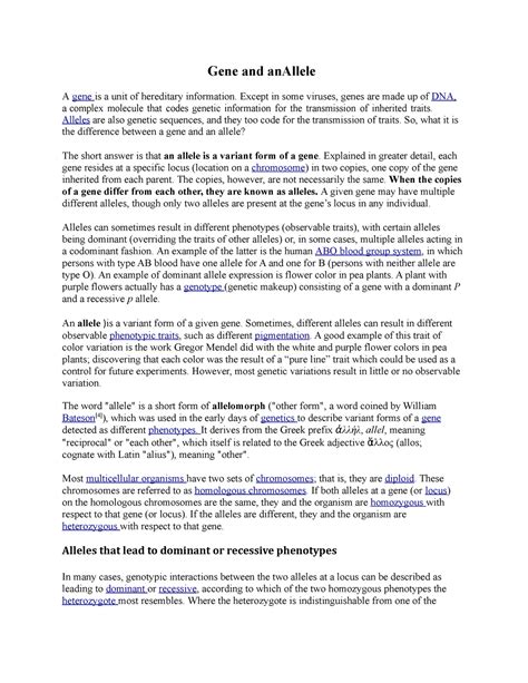 Allism - Microbes: Physiology and Genetics - SGBAU - Studocu