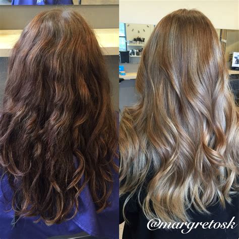 Before And After coloring. From dark brown to a softer more natural ...
