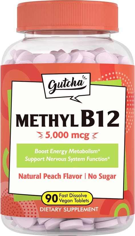 Gutcha Vitamin B12 5000 mcg, Bioactive India | Ubuy