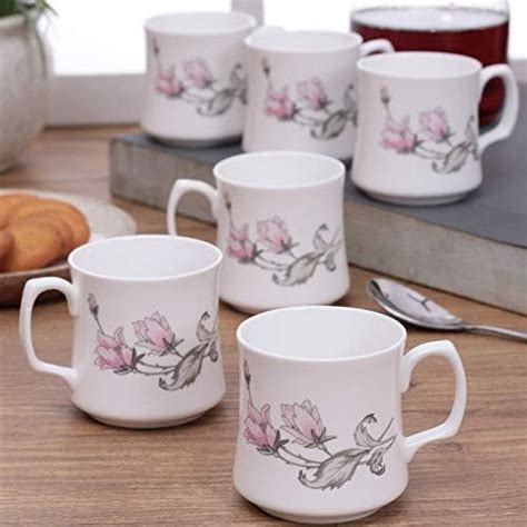 Buy Clay Craft - Mike Ceramic Coffee Mugs Set, 6-Pieces, 210ml, MW28 ...