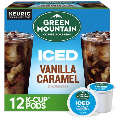Green Mountain Coffee Roasters, Vanilla Caramel Iced Coffee K-Cups, 12 ...